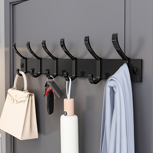 EinfachesAufhängen: Perchero de metal – modelo de pared multifuncional con ganchos, estable y decorativo para chaquetas y sombreros