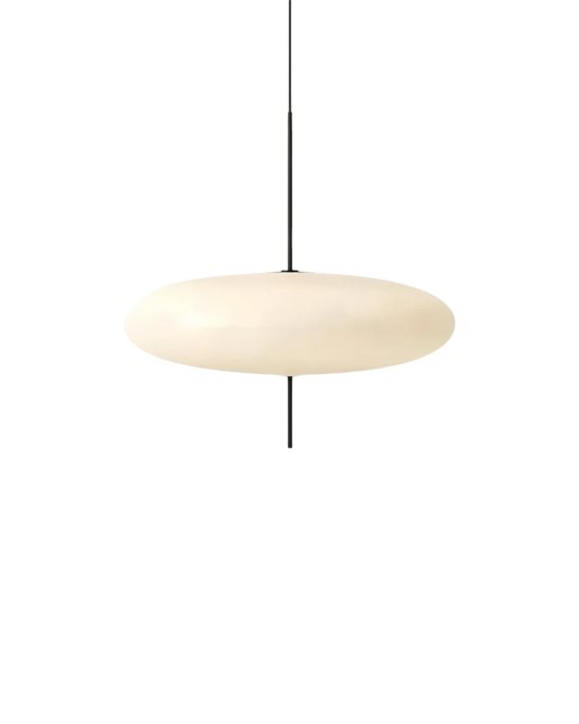 FinsternisLicht: Lámpara colgante de vidrio – elegante lámpara con silueta flotante, lujosa para dormitorio y oficina