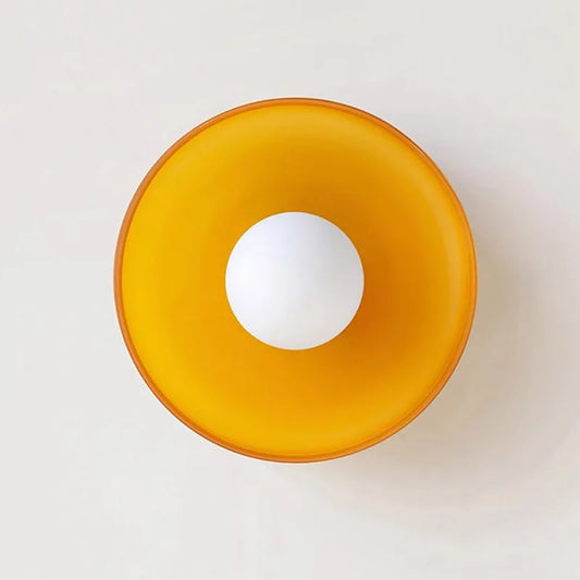 FjordLumen: Lámpara de Techo de Vidrio – Diseño Escandinavo Sencillo y Luz LED Suave