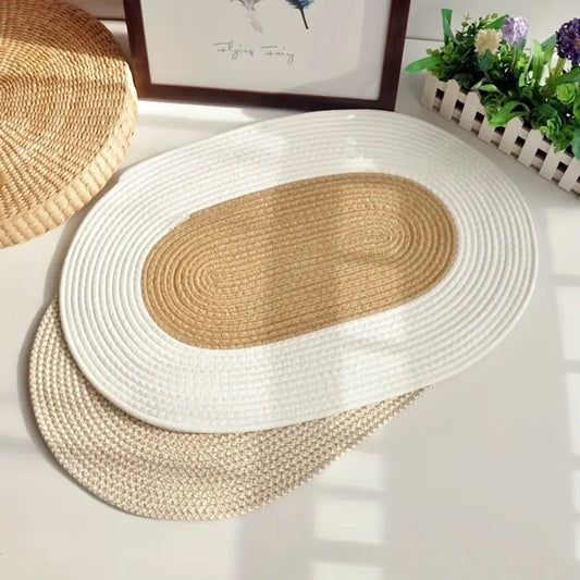 FlechtZauber: felpudo ovalado decorativo – robusto, fácil de cuidar y diseño de yute trenzado para dormitorio y terraza