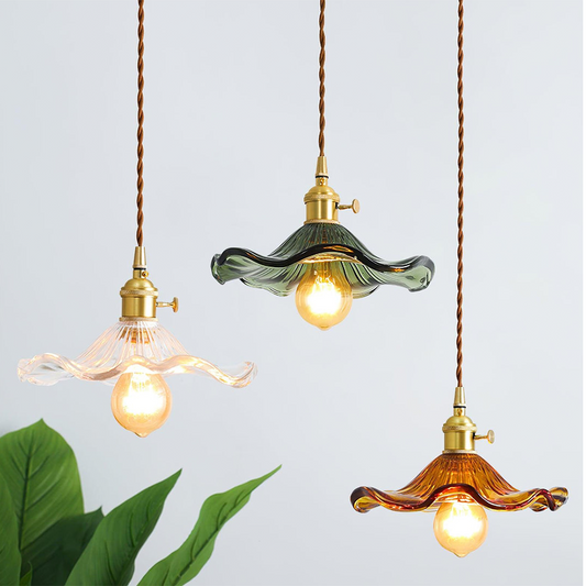FloraGlanz: Lámpara colgante LED Hibisco en diseño floral moderno