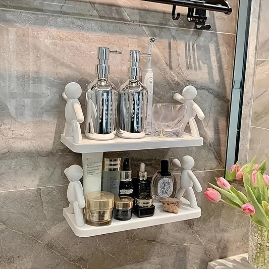 FormFlex: Estante de pared para cocina – estante de plástico robusto, decorativo y flotante para organización de cocina y accesorios de baño
