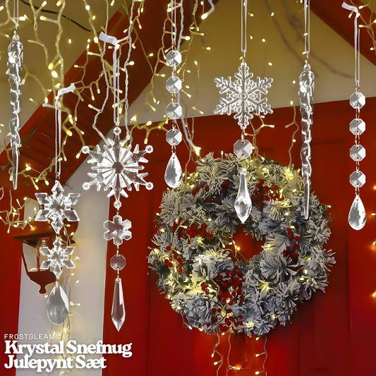 FrostGleam™ – Conjunto de Decoraciones Navideñas Krystal Snefnug