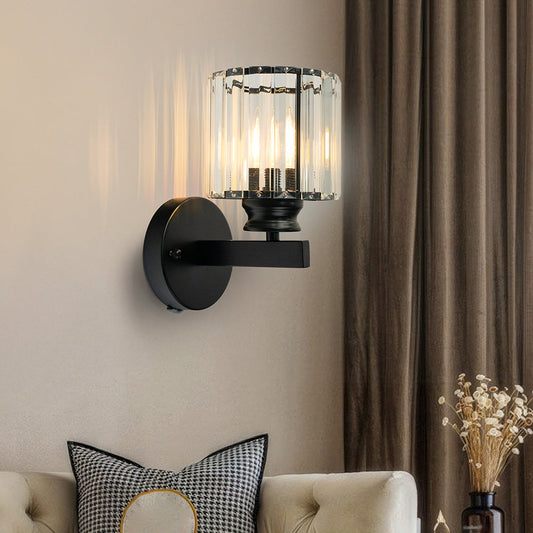 GlanzForma: Aplique de cristal redondo y cuadrado – decorativo y eficiente en energía para pasillos y comedores