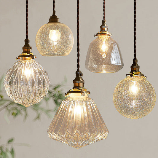 GlasLux: Lámpara Colgante de Cristal – Elegante Lámpara de Techo para Comedor y Sala de Estar