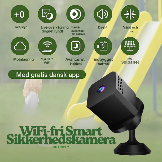 GuardX™ – Cámara de seguridad inteligente WiFi-free