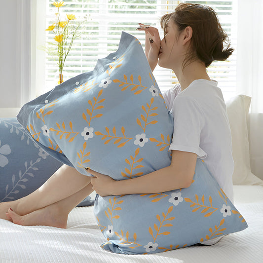 HautFreude: Funda de almohada transpirable – suave y cómoda con cierre de botón (1 pieza)