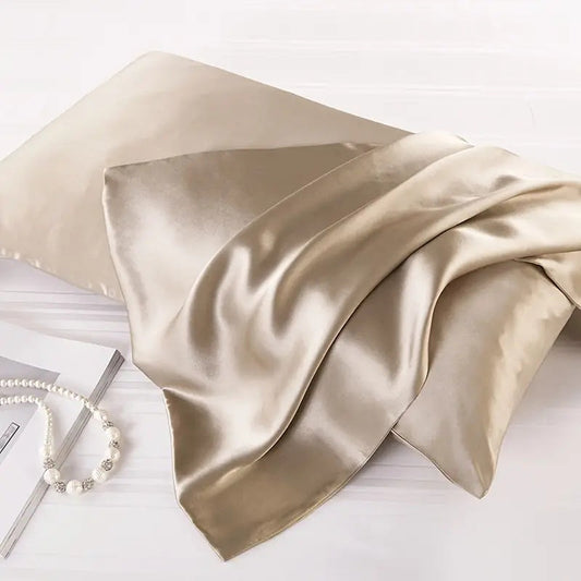 HautTraum: Funda de almohada de seda de morera – regeneradora y suave para la piel y el cabello (2 piezas)