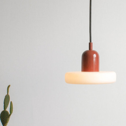 MorandiGlow: Lámpara colgante minimalista de vidrio y metal en estilo escandinavo – para comedor y sala de estar