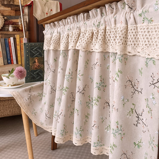 Kabinettsgnade: Cortinas con estampado de flores – elegantes cortinas para ventanas de cocina y decoración de café