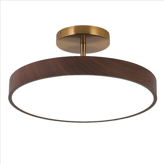 KansoPure: Lámpara de techo LED japonesa con marco de madera y diseño sencillo – decorativa para salón y pasillo