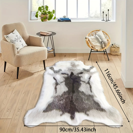 KuschelHorn: Alfombra suave de piel sintética con ligera estructura y aspecto decorativo – para balcón y espacios habitables