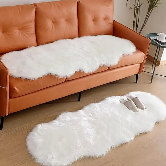 KuschelLux: Alfombra de pelaje sintético suave con estructura tejida y aspecto acogedor – para espacios modernos