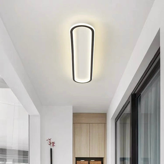 LichtKorridor: Lámpara de techo LED moderna y alargada – elegante y brillante para pasillos y áreas de paso