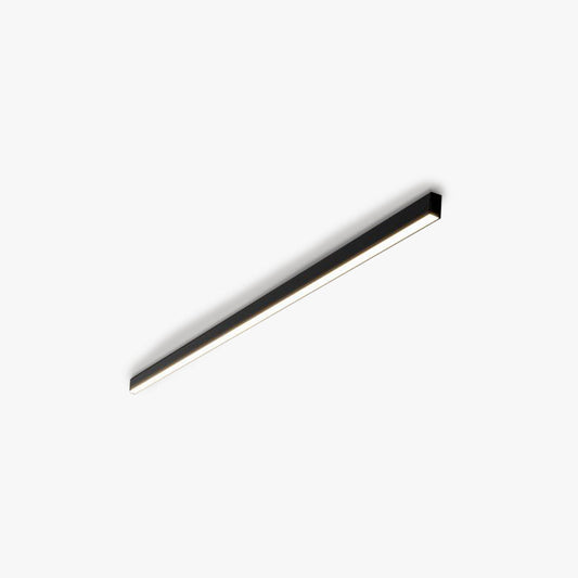 Linearo: Moderna lámpara de techo LED – Lámpara de metal lineal en negro para sala de estar y dormitorio