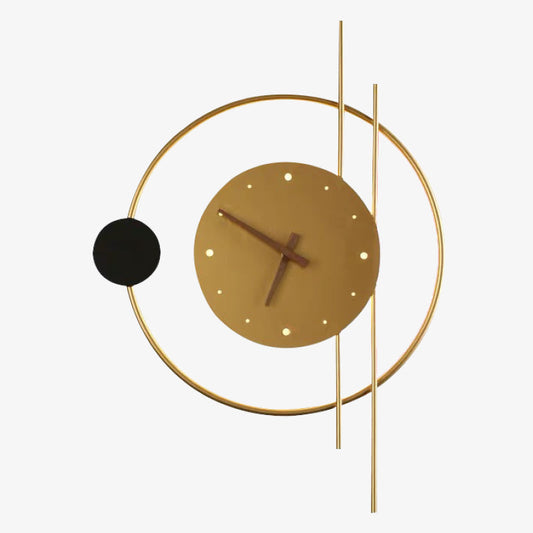 Loriva: Lámpara de pared LED redonda con diseño de reloj – para dormitorio y sala de estar