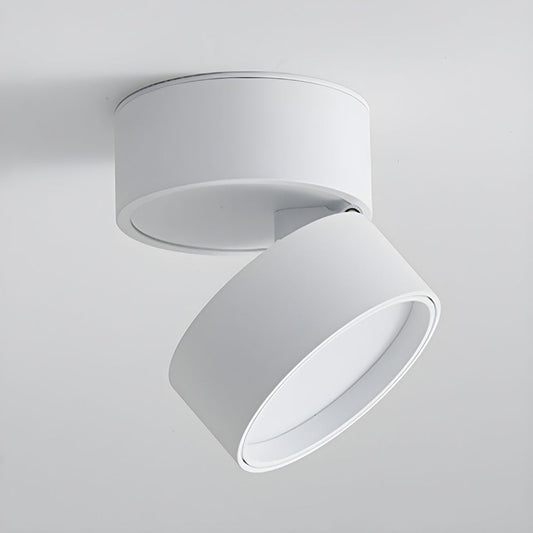 LumenFlex: Pequeña lámpara de techo LED de aluminio moderna – ajustable y funcional para salas de estar y dormitorios