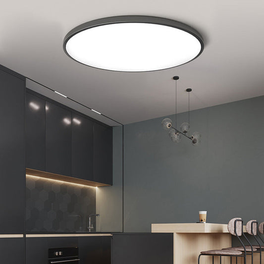 LumiÉpure: Lámpara de techo LED redonda minimalista – moderna y eficiente en energía para salas de estar y dormitorios