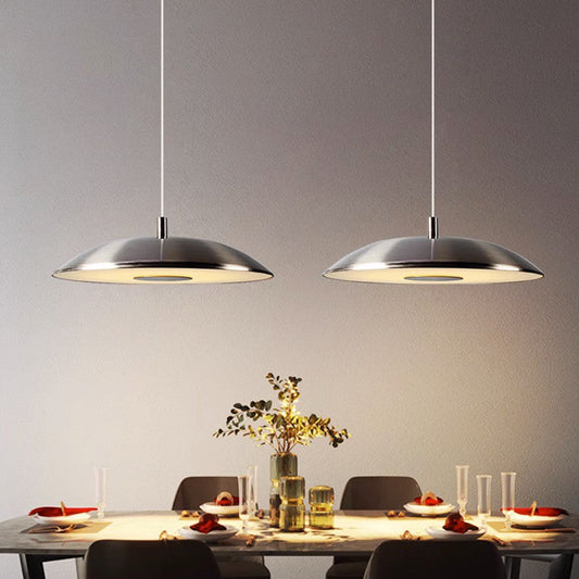 LumiFerra: Moderna lámpara colgante LED de hierro-níquel – para sala de estar y comedor