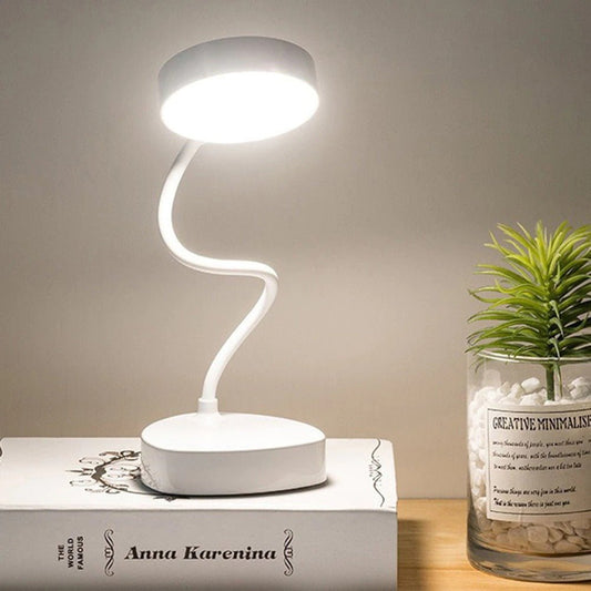 LumiFlex: Lámpara de escritorio LED regulable con control táctil y diseño flexible