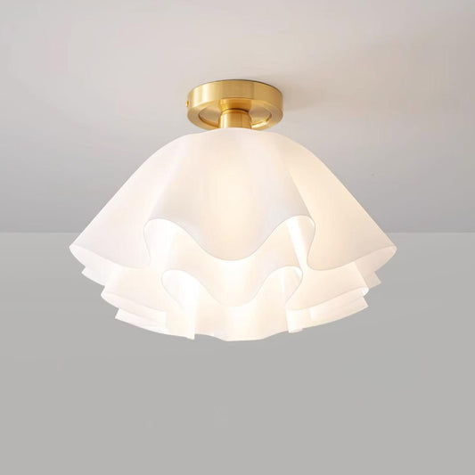 LumiFold: Lámpara de techo LED moderna con diseño plegado – Lámpara elegante para el salón