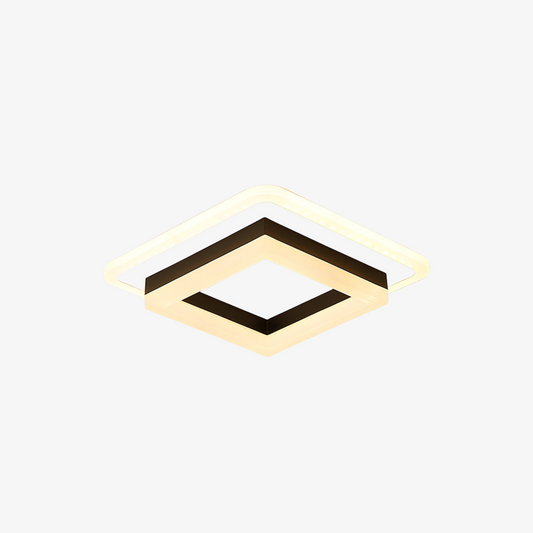 LumiFrame: Lámpara de Techo LED Cuadrada – Lámpara de Superficie Moderna con Diseño Arquitectónico