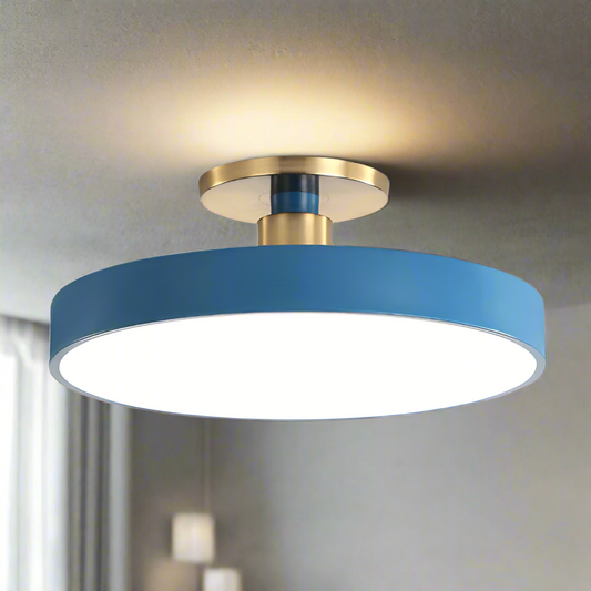 LumiNord: Lámpara de techo LED redonda moderna en estilo nórdico