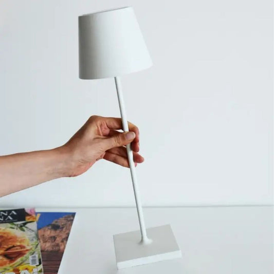 LumiPorta: Lámpara de mesa LED inalámbrica – Lámpara portátil táctil para dormitorio y oficina