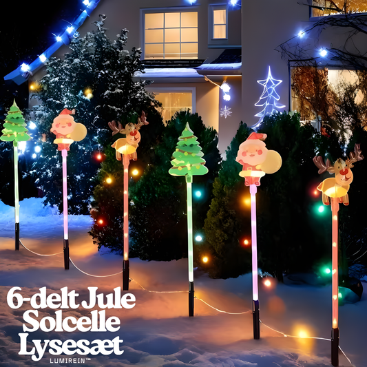 LumiRein™ – Conjunto de luces solares de Navidad de 6 elementos