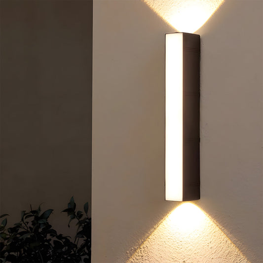 LumiStrahl: Lámpara de pared LED exterior ultra brillante y resistente a la intemperie – lámpara moderna para jardín y terraza