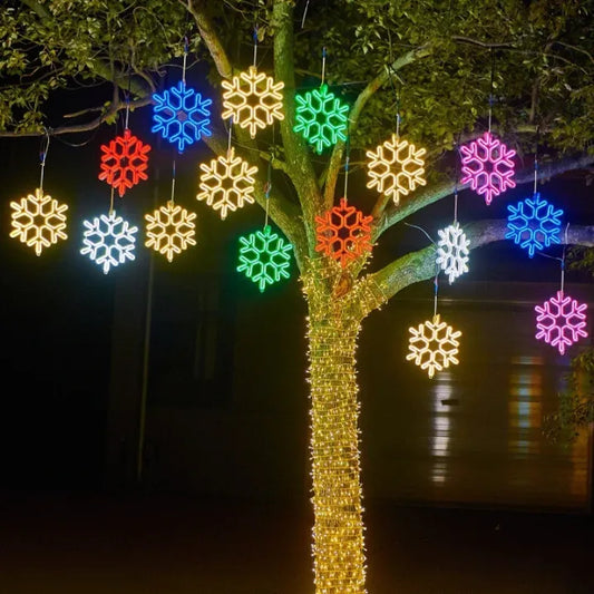 LumiWeih: Iluminación exterior LED cálida con decoración festiva para colgar – para terraza y entrada