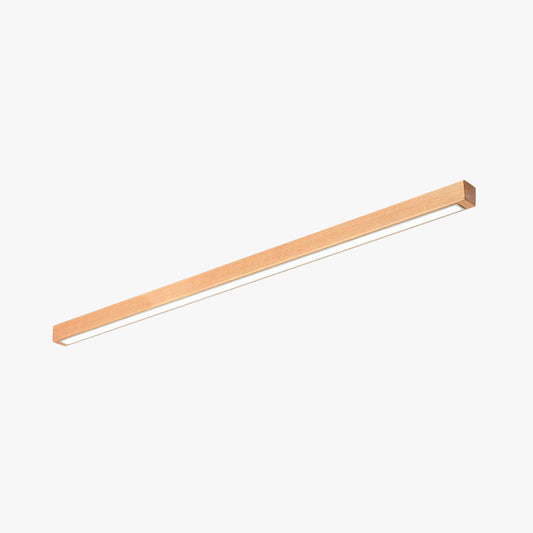LumoLine: Moderna lámpara de techo LED de madera – 3 modos de color para dormitorio y sala de estar
