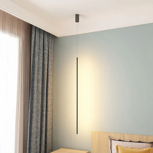 LumoLinea: Lámpara colgante LED delgada de aluminio – para comedor y cocina