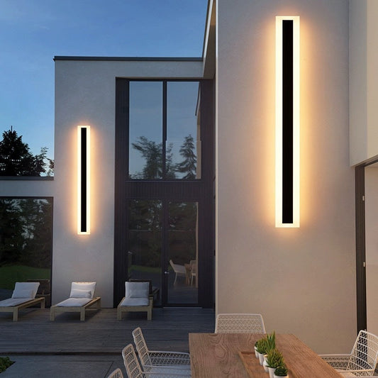 LumoVega: Aplique LED para exterior – Lámpara moderna para jardín, terraza y entrada
