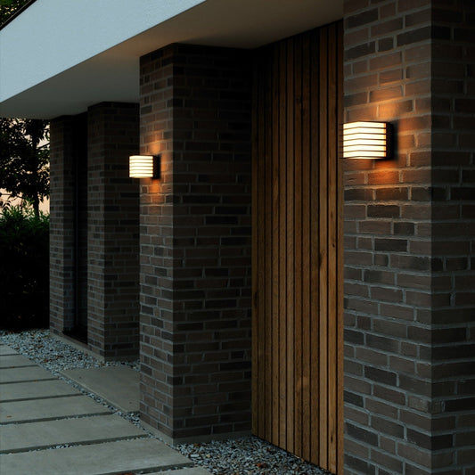 Luz de Pared Exterior Fluctus 13, Negra