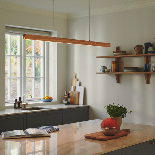 Ilgas Luz Colgante LED, Naturaleza/Madera