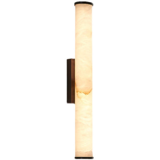 MarmoLux: Lámpara de pared LED moderna con efecto de mármol español y detalle en cobre – para dormitorios y salas de estar
