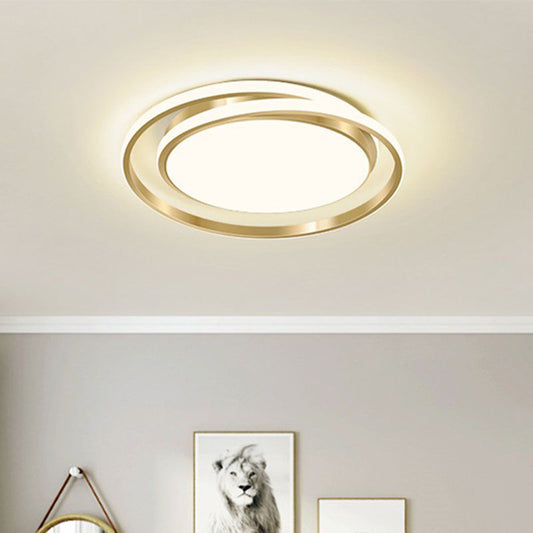 MinimalerGlanz: Lámpara de techo LED redonda minimalista – elegante y decorativa para salas de estar y comedores