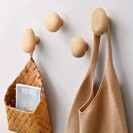 NaturAkzent: Perchero en forma de guijol – minimalista, duradero y elegante para el pasillo y la sala de estar