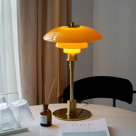 NordLicht: Lámpara de mesa de diseño escandinavo – Lámpara LED moderna para sala de estar y oficina