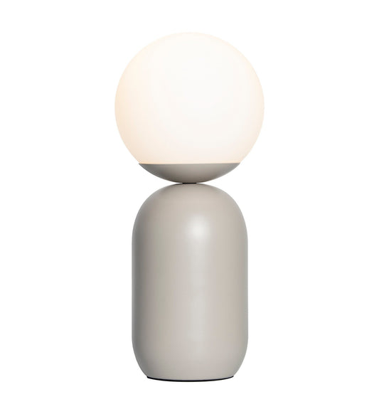 Lámpara de Mesa con Globo de Vidrio Frosted Notti