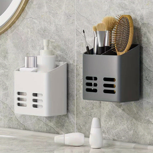 ReinerRaum: Estante de pared para ducha – estante multifuncional de plástico, impermeable y colgante sin taladrar para cosméticos y accesorios