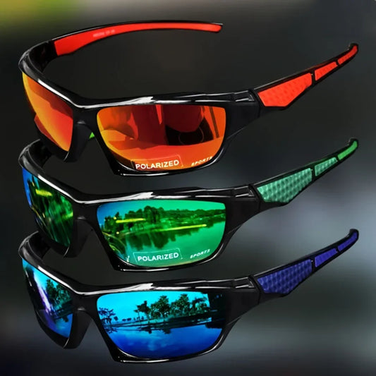 Gafas de Sol Deportivas Polarizadas UV400 Protección para Hombres y Mujeres - Marco Metálico Redondo