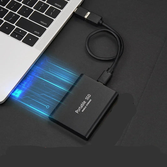 Unidad SSD externa portátil con transferencia de datos de alta velocidad y diseño compacto