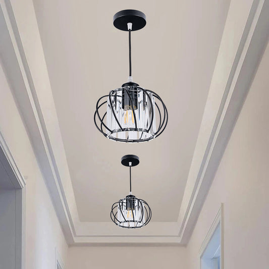 ScandiKugel: Lámpara colgante minimalista de vidrio redonda – elegante y luminosa para pasillo y salón