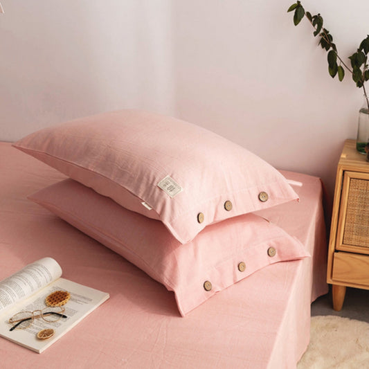SchlafHarmonie: Funda de almohada transpirable – lujosa y fácil de cuidar para cama y habitación de invitados (set de 2)