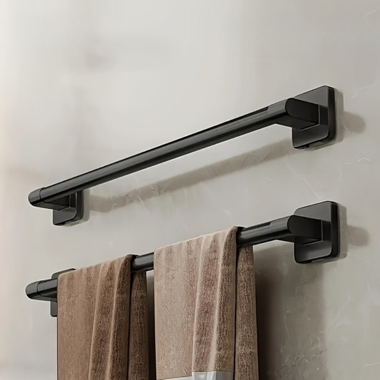 SchwererGriff: Estantes de pared para baño – estante de acero al carbono duradero, flotante y de alta capacidad sin taladrar para la organización del baño