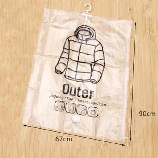 BOLSAS DE ALMACENAMIENTO AL VACÍO – Bolsas de Almacenamiento al Vacío para Ropa – Ahorro de Espacio y a Prueba de Polvo (Juego de 3)