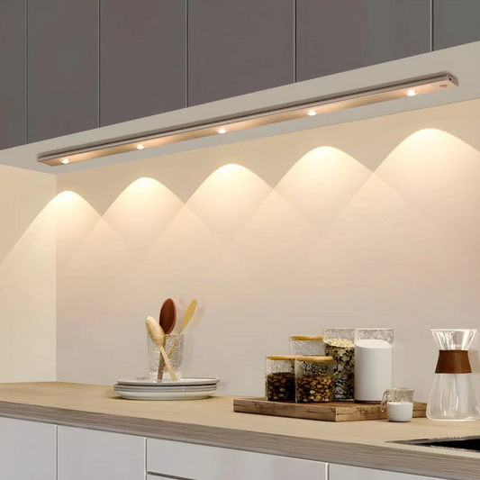 SmartWall: Lámpara de pared LED recargable con sensor de movimiento y regulador táctil – para interiores y escaleras