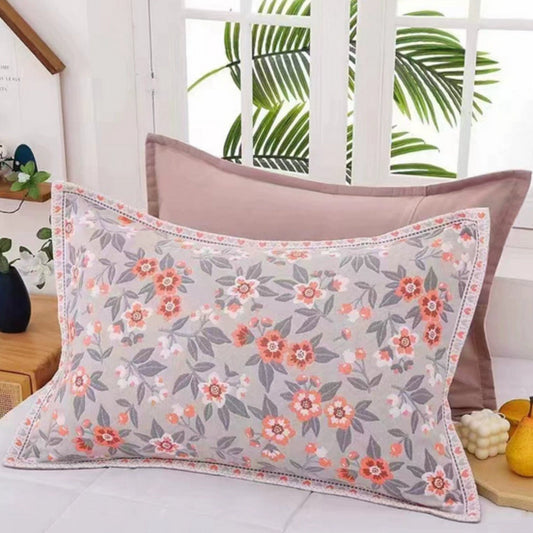 SommerBlüte: Funda de cojín con estampado de flores – elegante y duradera para dormitorio y habitación de invitados (set de 2)